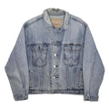 WRANGLER Mens Blue Denim Button Jacket M Classic Casual Vintage Style