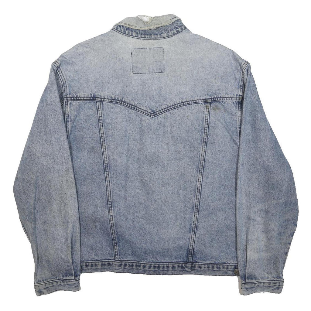 WRANGLER Mens Blue Denim Button Jacket M Classic Casual Vintage Style