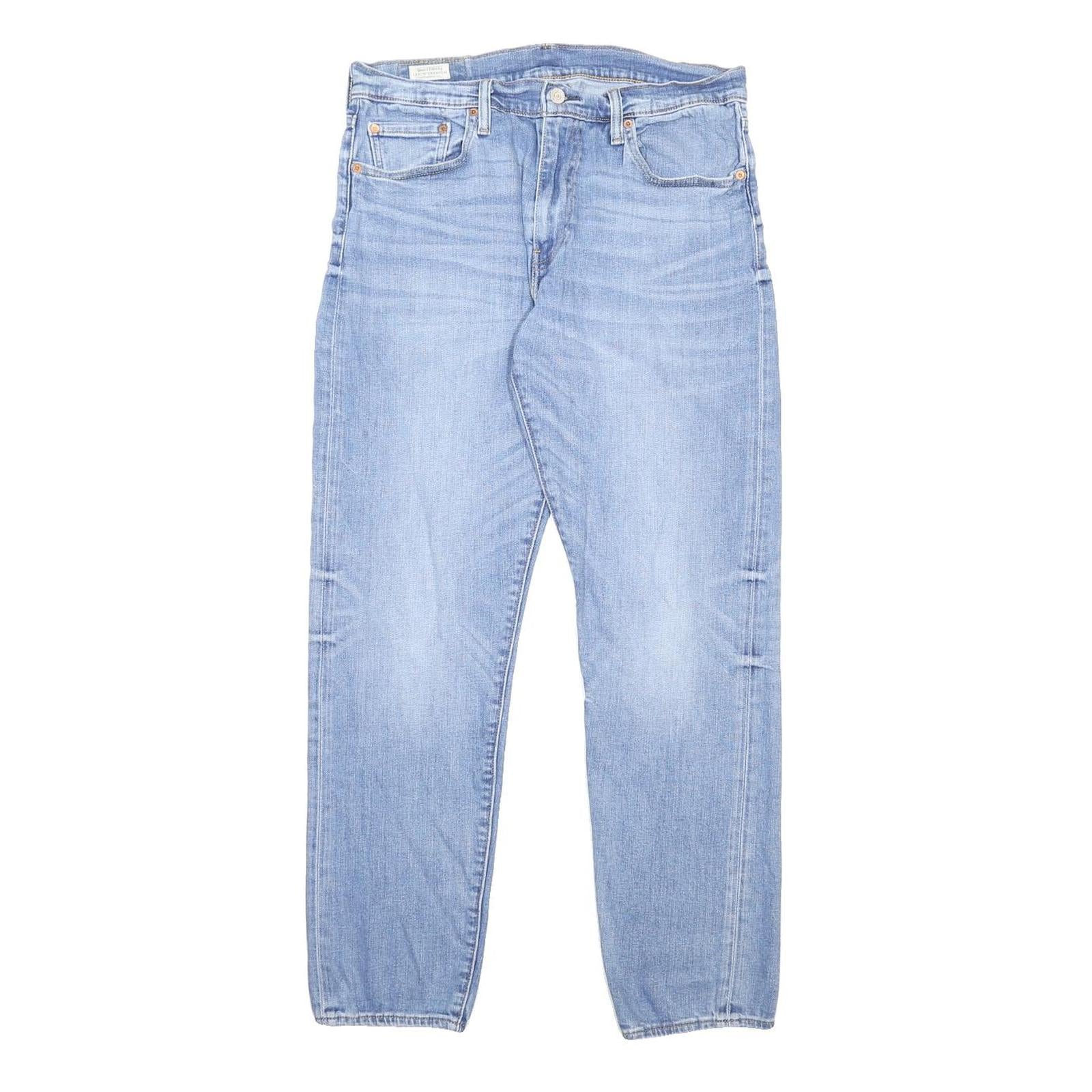 LEVI'S 512 Big E Mens Jeans Blue Slim Skinny Denim Light W32 L32 Retro Vintage