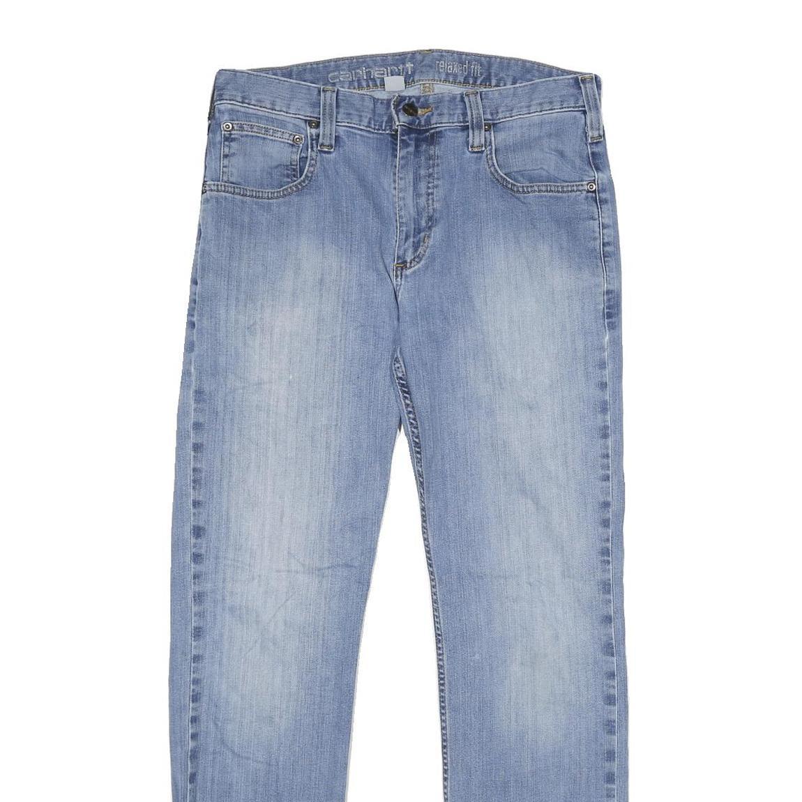 CARHARTT Mens Jeans Blue Relaxed Straight Denim Medium W31 L30 Casual Workwear