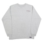JANSPORT Mens Grey Samford University Long Sleeve Crew Neck T-Shirt M Cotton