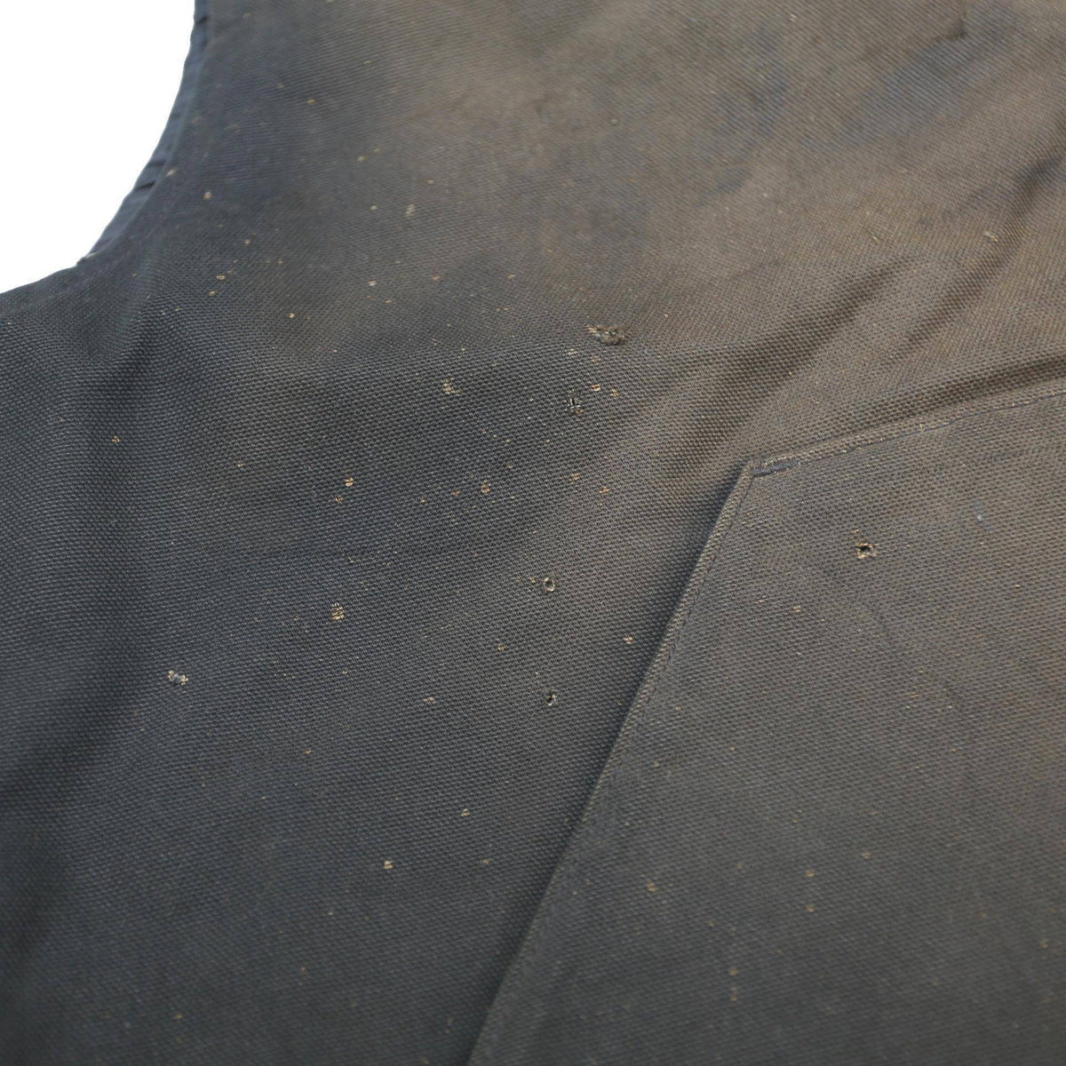 CARHARTT Mens Black & Brown Workwear Jacket 2XL Cotton Zip Relaxed Fit