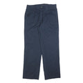 TOMMY HILFIGER Mens Cotton Blend Navy Regular Straight Trousers W33 L32
