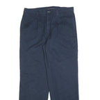 TOMMY HILFIGER Mens Cotton Blend Navy Regular Straight Trousers W33 L32