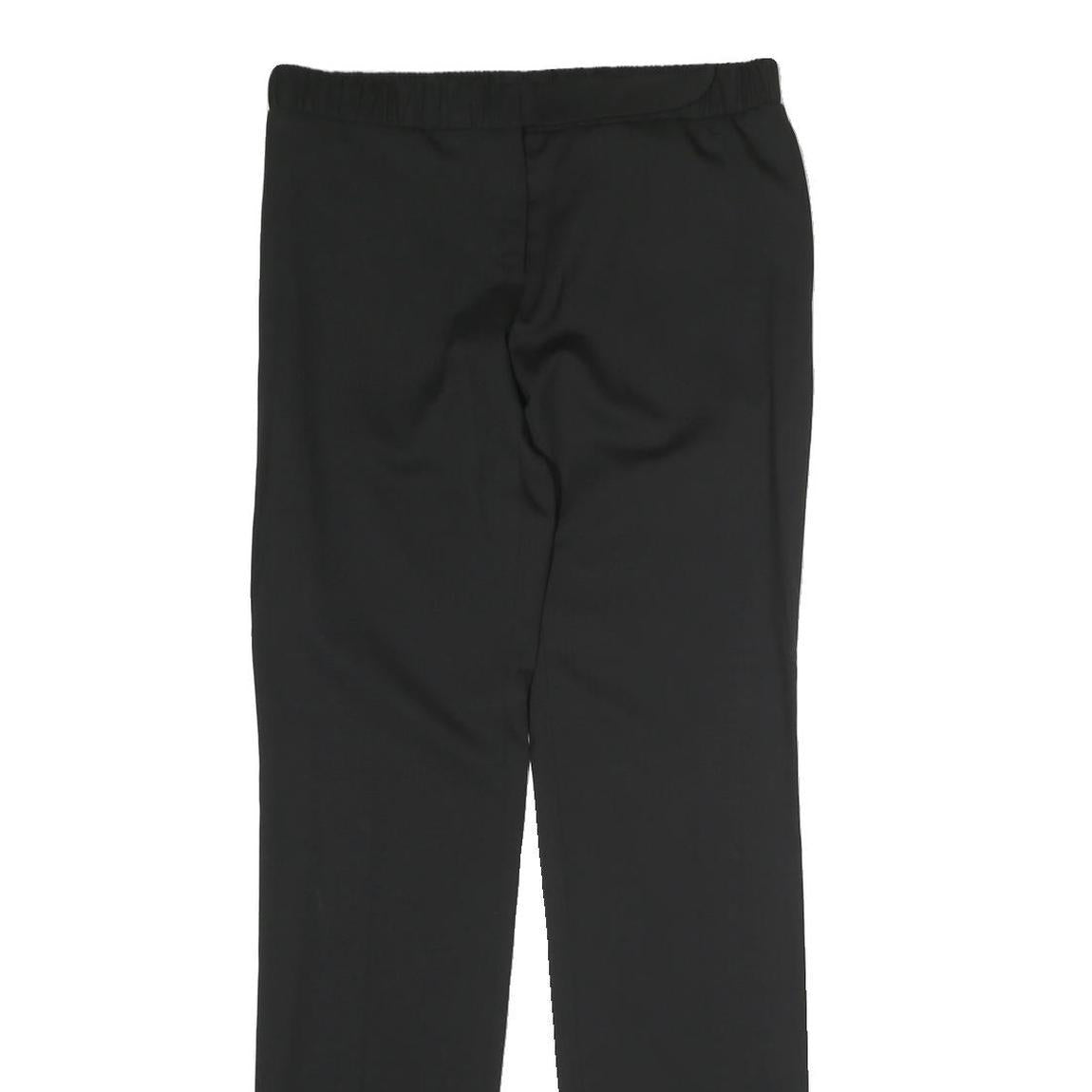 PACO RABANNE Womens Cotton Blend Black Regular Button Trousers W30 L32 Classic