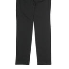 PACO RABANNE Womens Cotton Blend Black Regular Button Trousers W30 L32 Classic