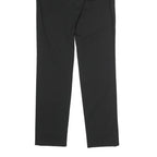 PACO RABANNE Womens Cotton Blend Black Regular Button Trousers W30 L32 Classic
