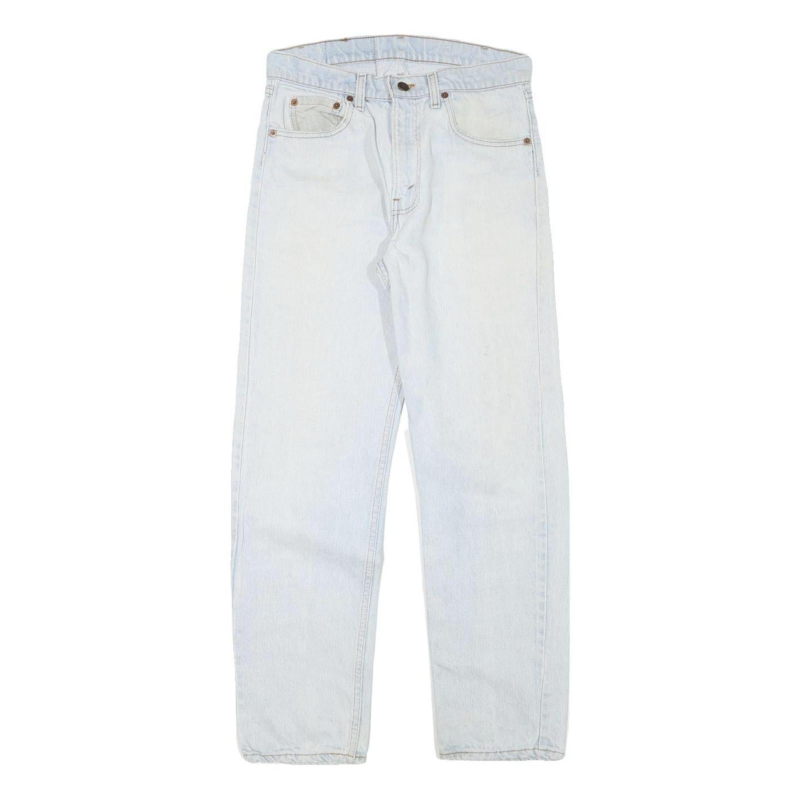 LEVI'S Mens Jeans Light Blue Regular Straight Denim Rinse W28 L29 Classic Fit