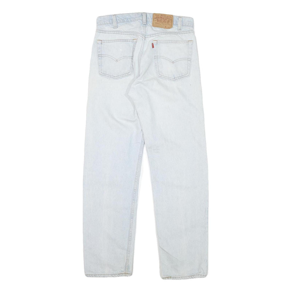 LEVI'S Mens Jeans Light Blue Regular Straight Denim Rinse W28 L29 Classic Fit