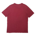ADIDAS Mens Red T-Shirt L Short Sleeve Crew Neck Cotton Blend Casual Sport