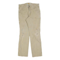 CARHARTT Mens Cotton Blend Beige Relaxed Fit Straight Trousers W33 L32 Workwear