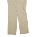 CARHARTT Mens Cotton Blend Beige Relaxed Fit Straight Trousers W33 L32 Workwear