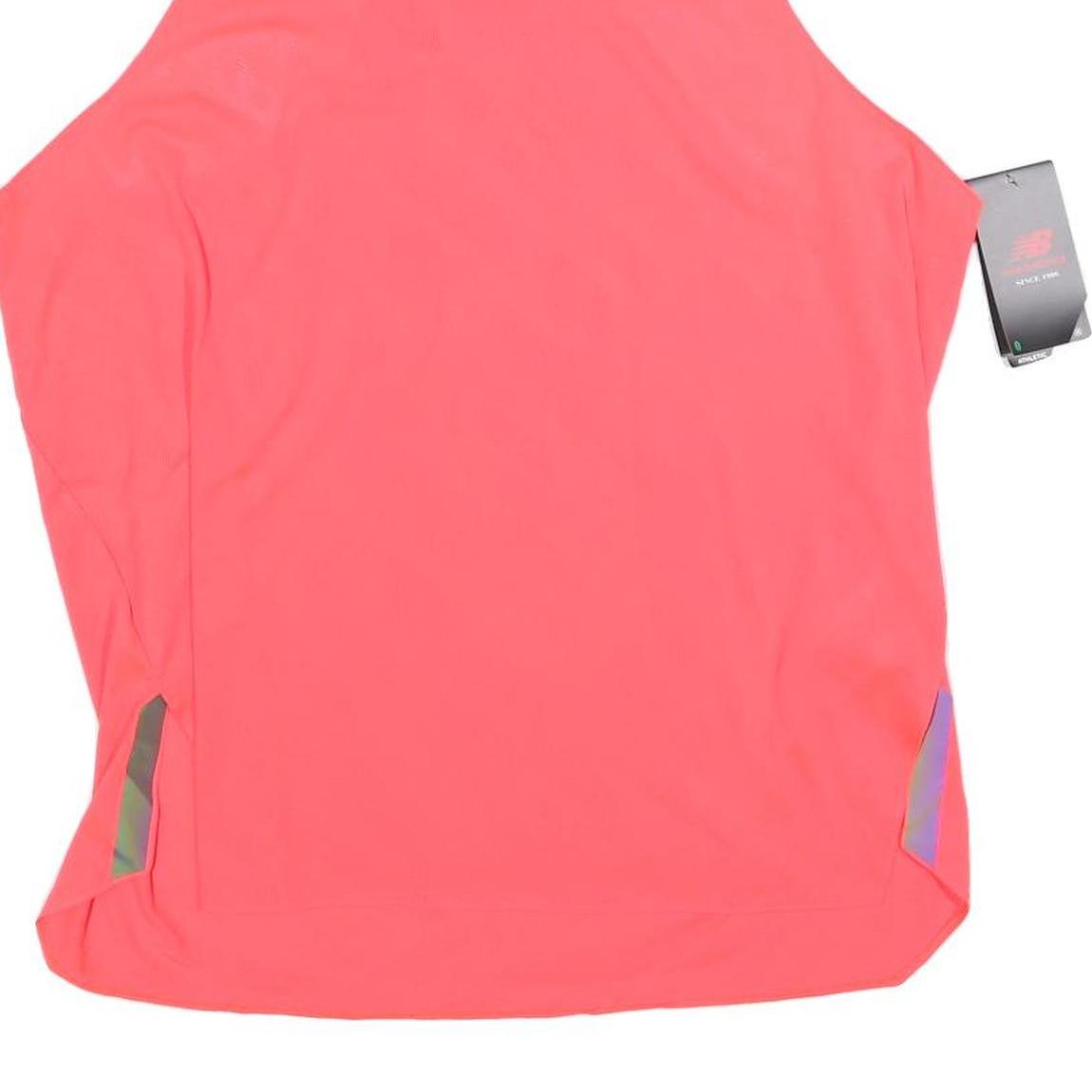 NEW BALANCE Womens Red Running Vest Size L Activewear Sports Gym Sleeveless