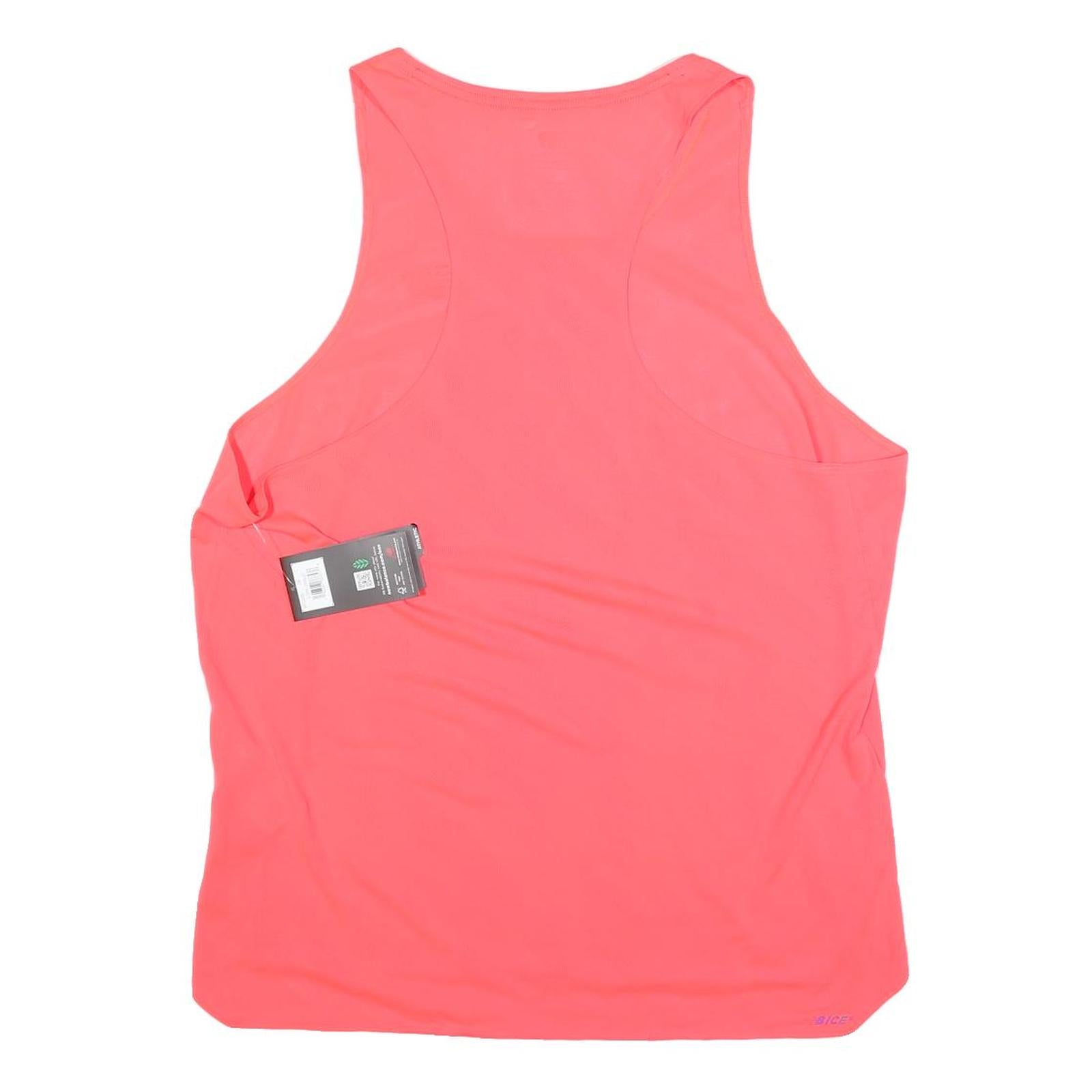 NEW BALANCE Womens Red Running Vest Size L Activewear Sports Gym Sleeveless