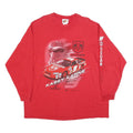 WINNERS CIRCLE Mens Red Kasey Kahne Racing Graphic Long Sleeve Crew Neck T-Shirt