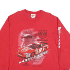WINNERS CIRCLE Mens Red Kasey Kahne Racing Graphic Long Sleeve Crew Neck T-Shirt