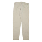 LEVI'S Mens Cotton Blend Beige Slim Straight Trousers W28 L27 Casual Zip