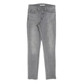 LEVI'S Womens Slim Grey Denim 311 Jeans W26 L29 Stylish Cotton Blend Zip Closure