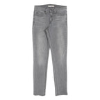 LEVI'S Womens Slim Grey Denim 311 Jeans W26 L29 Stylish Cotton Blend Zip Closure