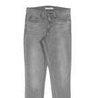 LEVI'S Womens Slim Grey Denim 311 Jeans W26 L29 Stylish Cotton Blend Zip Closure