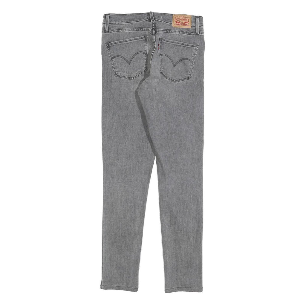 LEVI'S Womens Slim Grey Denim 311 Jeans W26 L29 Stylish Cotton Blend Zip Closure