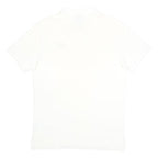 NIKE Mens White Short Sleeve Plain Cotton Polo Shirt M Classic Logo Casual