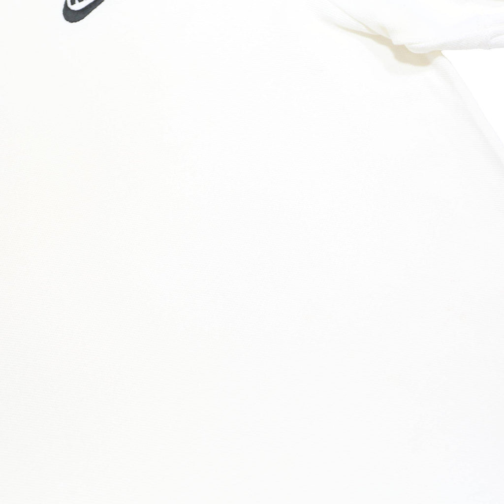 NIKE Mens White Short Sleeve Plain Cotton Polo Shirt M Classic Logo Casual