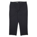 DICKIES Mens Cotton Blend Black Relaxed Straight Trousers W40 L28 Workwear