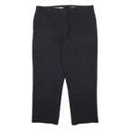 DICKIES Mens Cotton Blend Black Relaxed Straight Trousers W40 L28 Workwear