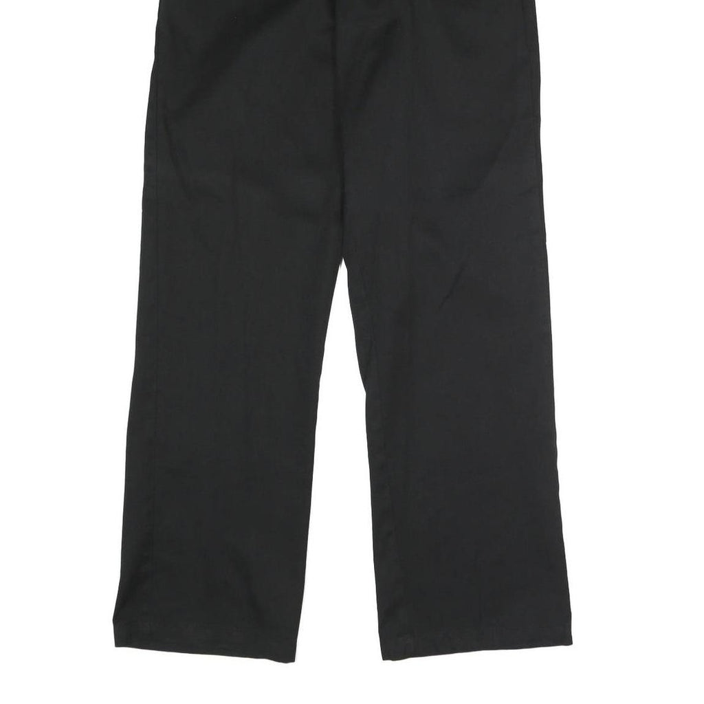 DICKIES Mens Polyester Blend Black Classic Straight Trousers W30 L32 Workwear