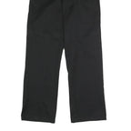 DICKIES Mens Polyester Blend Black Classic Straight Trousers W30 L32 Workwear