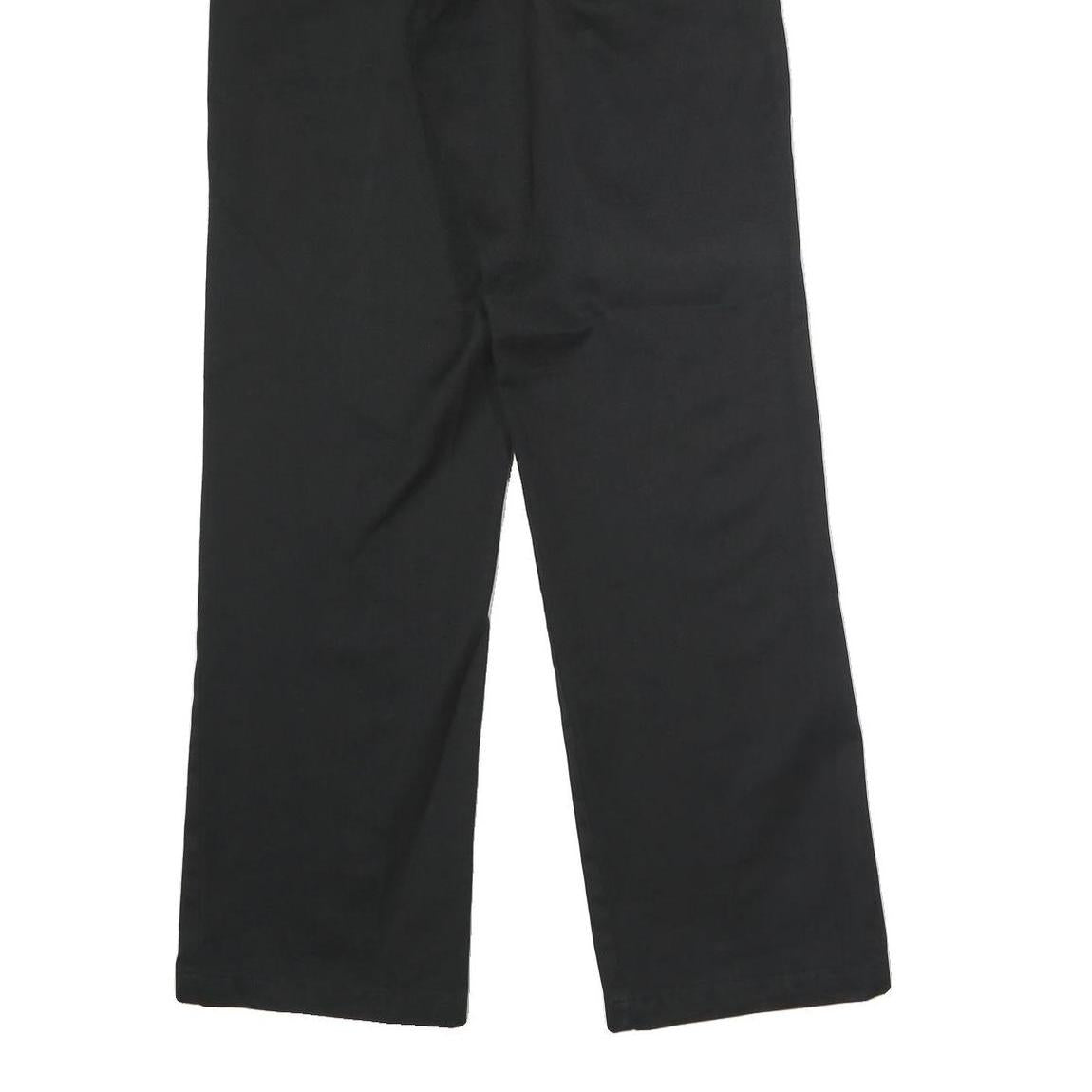 DICKIES Mens Polyester Blend Black Classic Straight Trousers W30 L32 Workwear