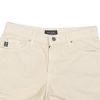 GUESS Womens Shorts Cream Casual Plain S W28 Summer Cotton Blend