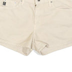 GUESS Womens Shorts Cream Casual Plain S W28 Summer Cotton Blend