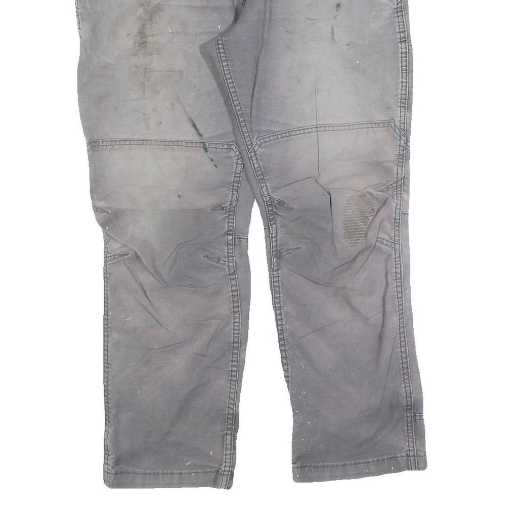 CARHARTT Mens Cotton Blend Grey Relaxed Fit Straight Leg Trousers W36 L27