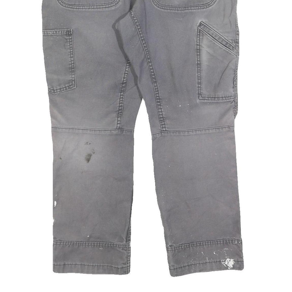 CARHARTT Mens Cotton Blend Grey Relaxed Fit Straight Leg Trousers W36 L27