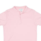 SHENANIGANS Womens Polo Shirt Pink L