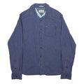 HILFIGER DENIM Mens Blue Check Shirt S Cotton Casual Button Up