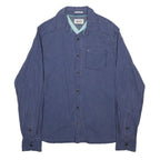 HILFIGER DENIM Mens Blue Check Shirt S Cotton Casual Button Up