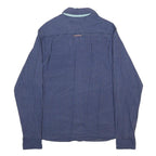 HILFIGER DENIM Mens Blue Check Shirt S Cotton Casual Button Up