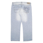 SMITH AND JONES Mens Light Blue Denim Jeans W40 L32 Regular Straight Cotton