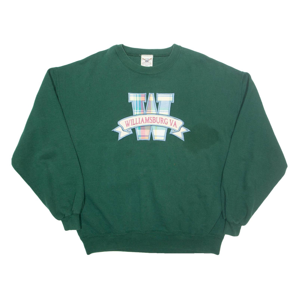 OARSMAN Williamsburg Virginia Mens Sweatshirt Green USA XL