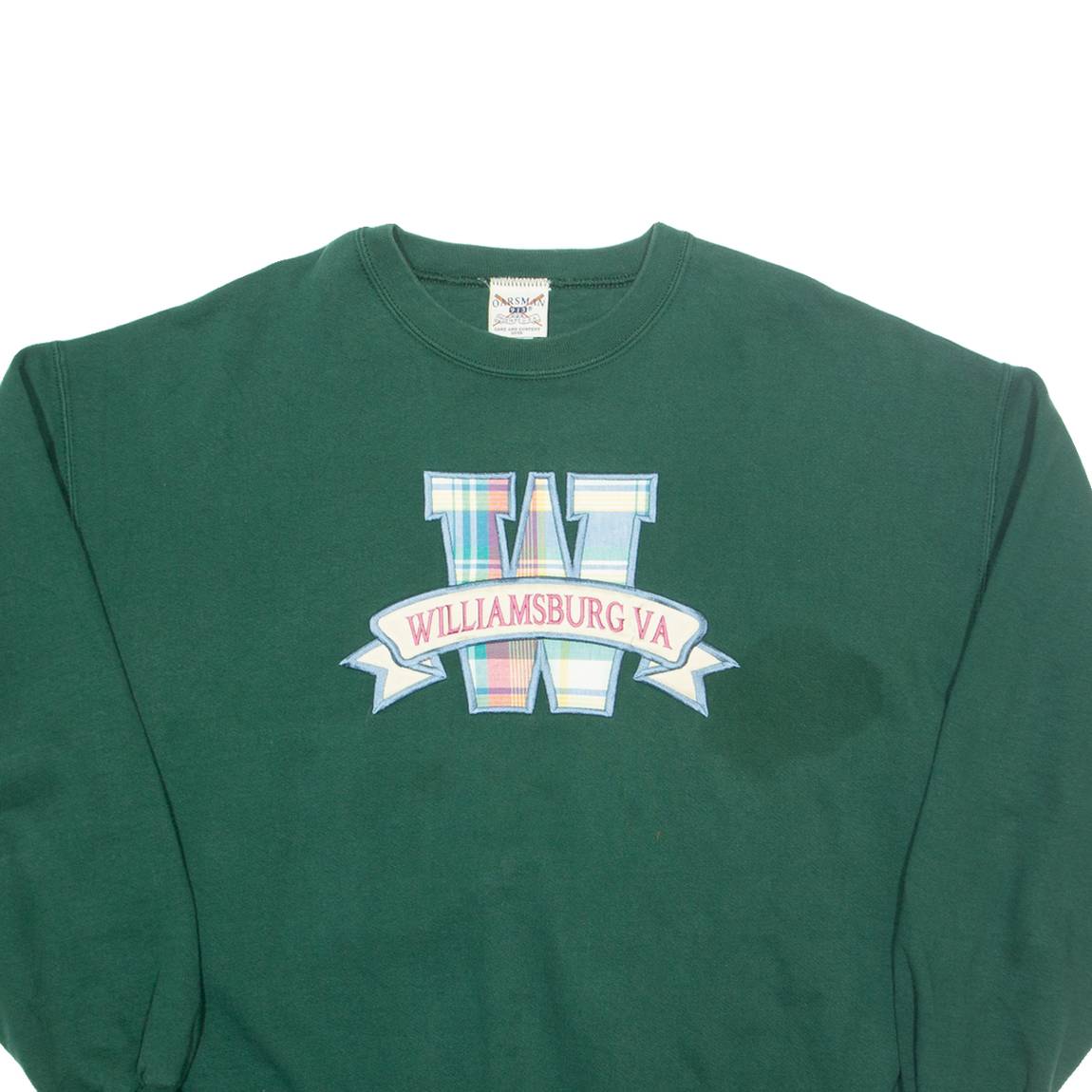 OARSMAN Williamsburg Virginia Mens Sweatshirt Green USA XL