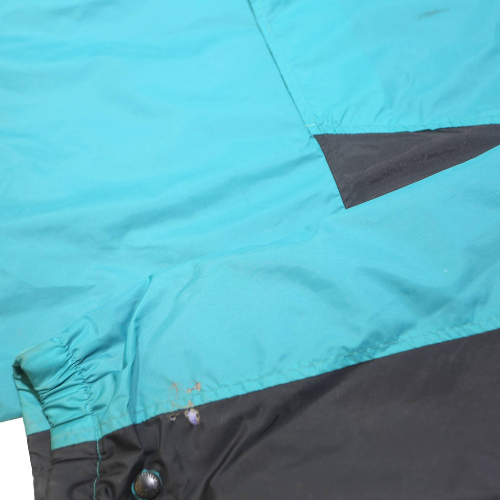 COLUMBIA Mens Blue & Black Outdoor Jacket M Polyester Blend Plain Zip