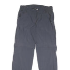 ADIDAS Mens Polyester Blend Grey Regular Straight Trousers W30 L31 Comfortable