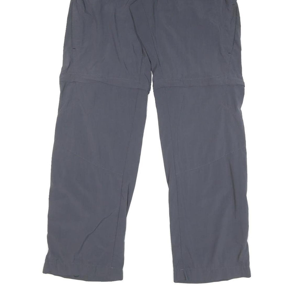 ADIDAS Mens Polyester Blend Grey Regular Straight Trousers W30 L31 Comfortable