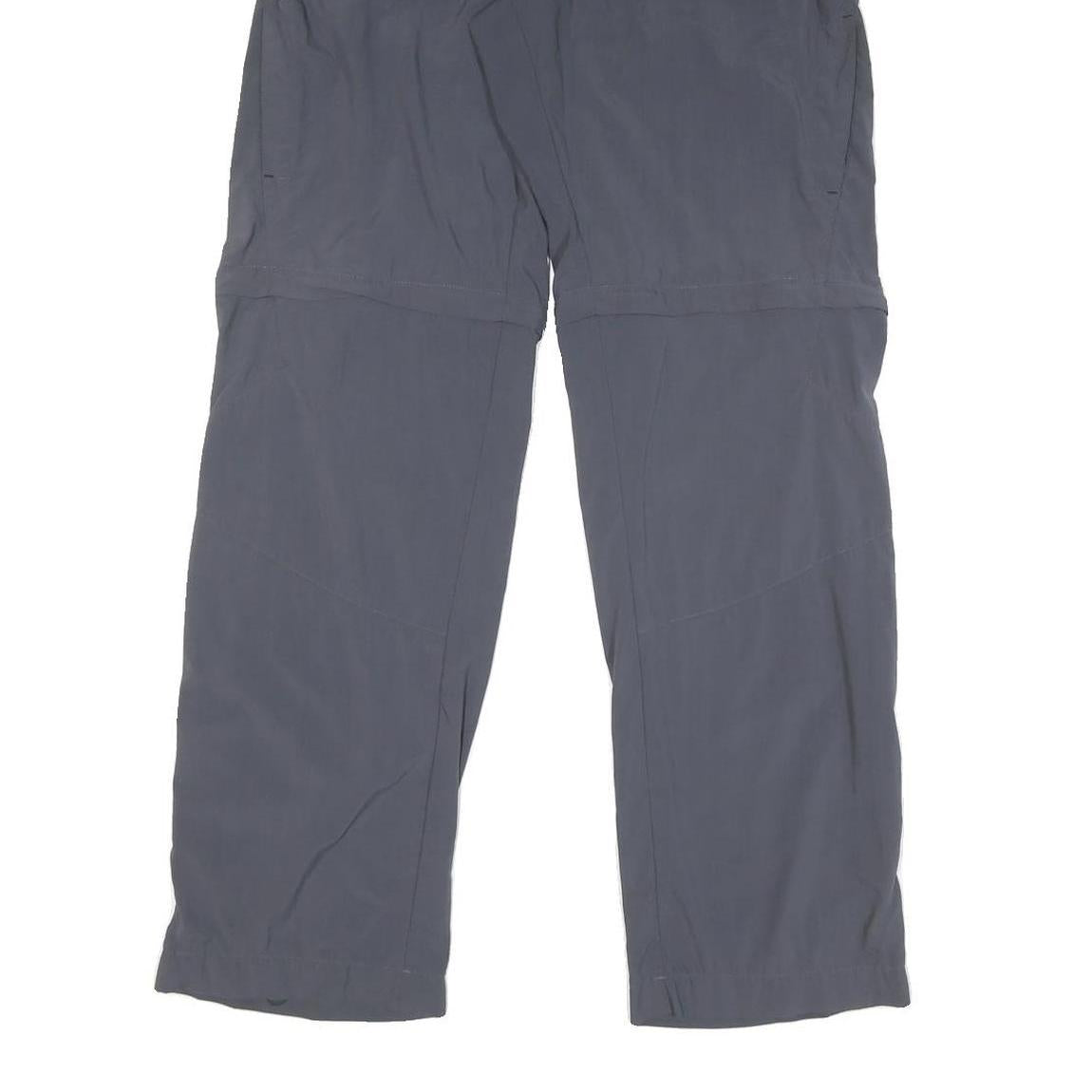 ADIDAS Mens Polyester Blend Grey Regular Straight Trousers W30 L31 Comfortable