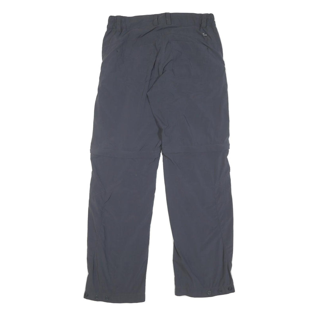 ADIDAS Mens Polyester Blend Grey Regular Straight Trousers W30 L31 Comfortable