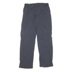 ADIDAS Mens Polyester Blend Grey Regular Straight Trousers W30 L31 Comfortable