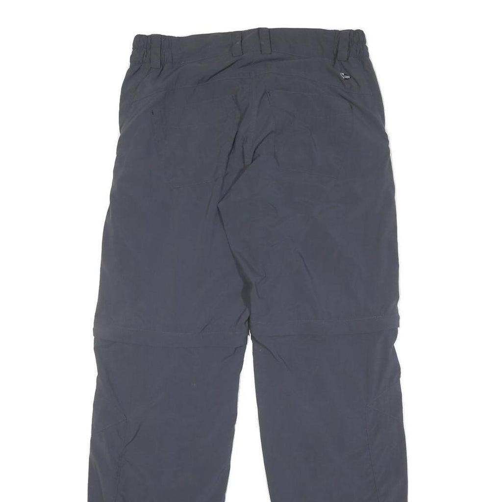 ADIDAS Mens Polyester Blend Grey Regular Straight Trousers W30 L31 Comfortable